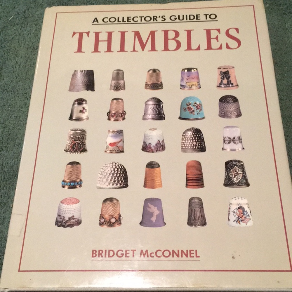 Vintage 1990 “A Collector’s Guide to Thimbles” Hardcover